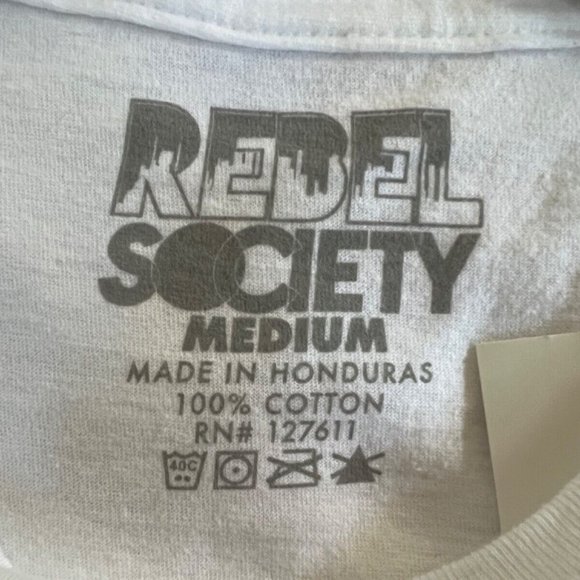 🔥"HOUSTON I'VE GOT PROBLEMS" REBELS & NOMADS WHITE MEN'S COTTON TEE NWT SIZES - Picture 9 of 11